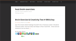 Desktop Screenshot of buzzbrainexercises.com